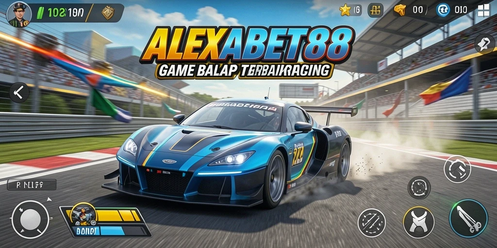 Tangkapan layar menampilkan intensitas balapan di ALEXABET88.