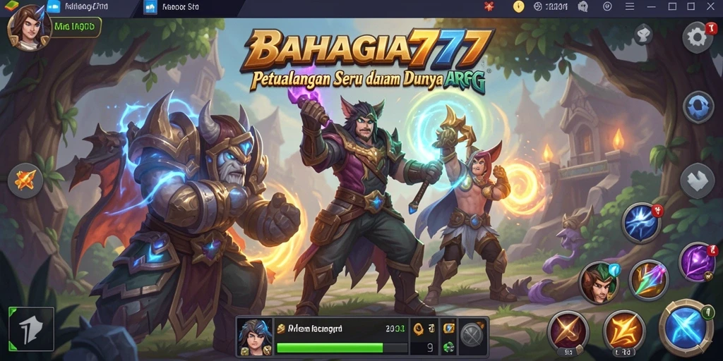 Tampilan gameplay seru dan aksi mendebarkan di BAHAGIA777.