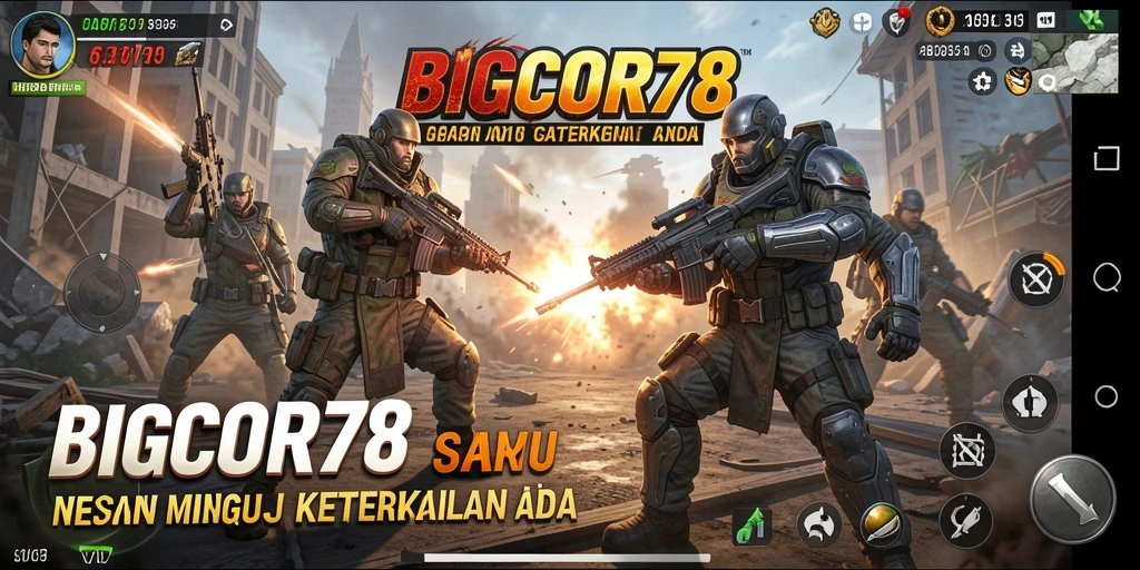 Screenshot menampilkan aksi mendebarkan dalam BIGCOR78.