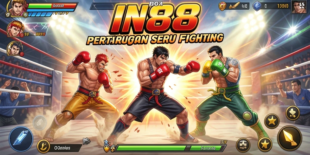 Gameplay IN88 yang menampilkan pertarungan seru dan aksi mendebarkan.