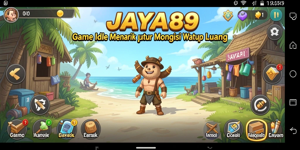 Tampilan gameplay <strong>JAYA89</strong> yang menarik dan menawan dalam mode Idle.