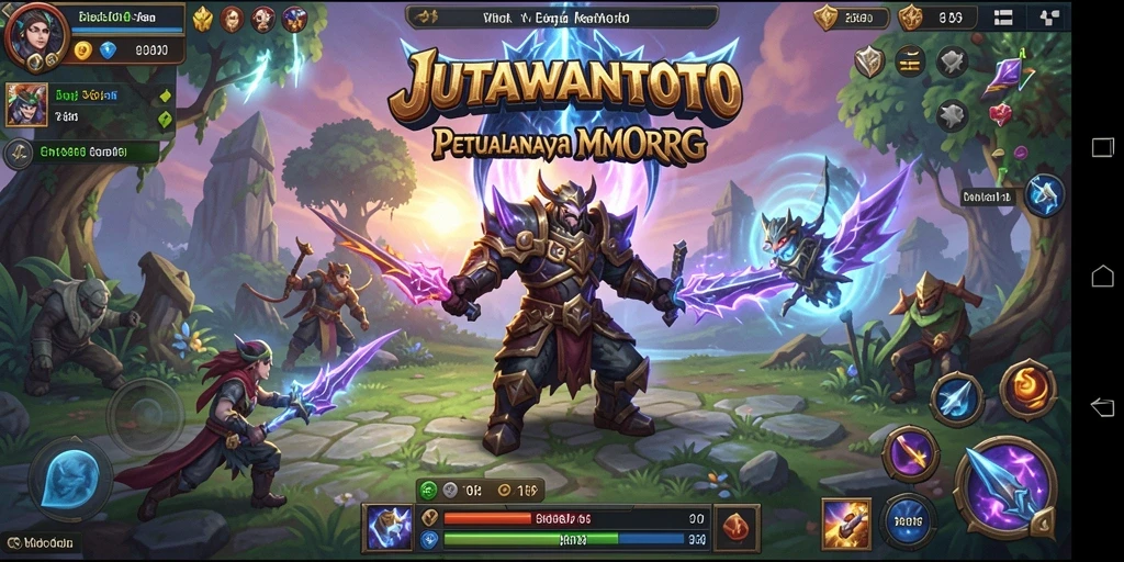 Tampilan gameplay epik dalam dunia MMORPG JUTAWANTOTO.