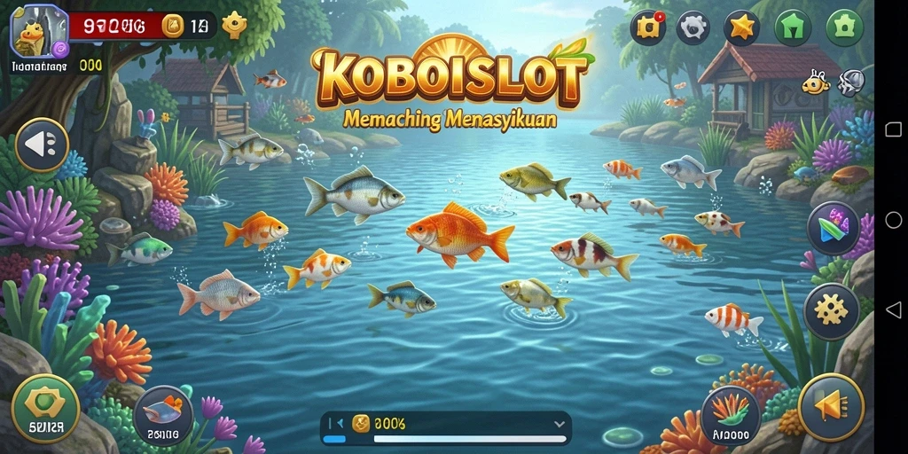 Gameplay seru memancing ikan besar di lautan KOBOISLOT.