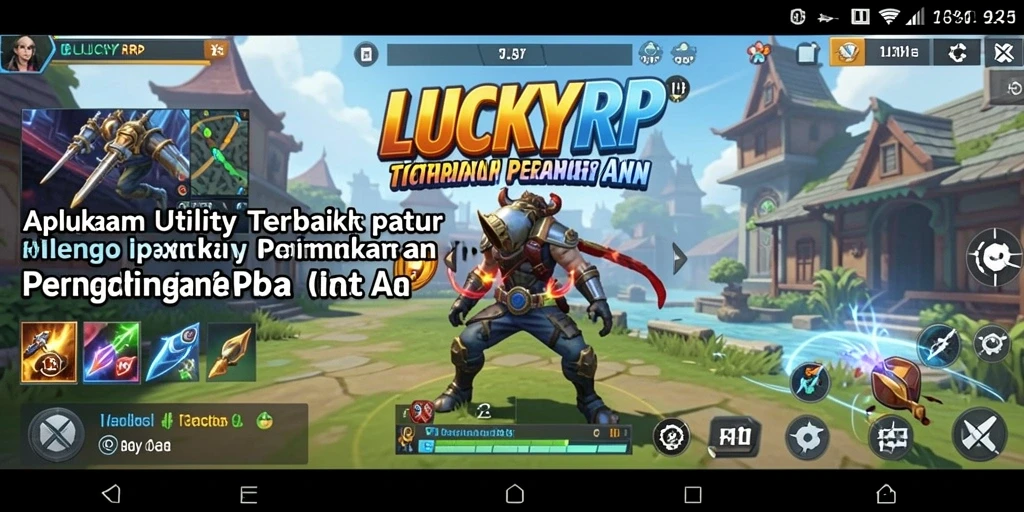 Tampilan antarmuka LUCKYRP yang sederhana dan fungsional.