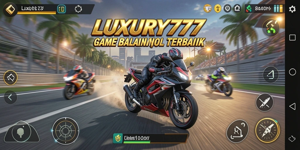Gameplay menarik dari LUXURY777 dengan balapan motor yang dramatis.