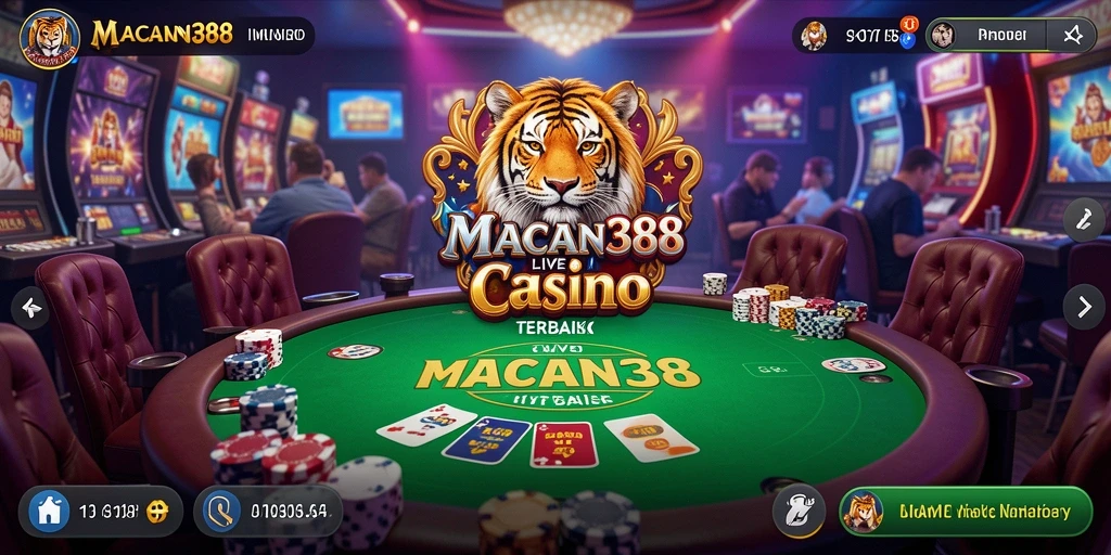 Tampilan screenshot utama MACAN388 yang menampilkan gameplay Live Casino yang mendebarkan.