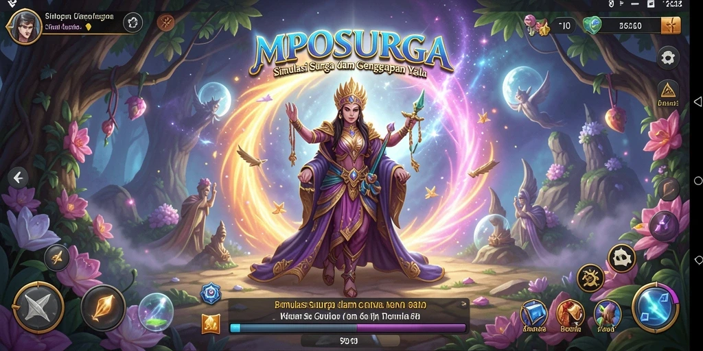 Tampilan utama gameplay MPOSURGA yang menakjubkan dan menarik.