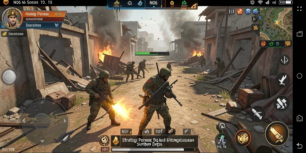 Tampilan gameplay N06 yang mendebarkan dengan strategi hebat.