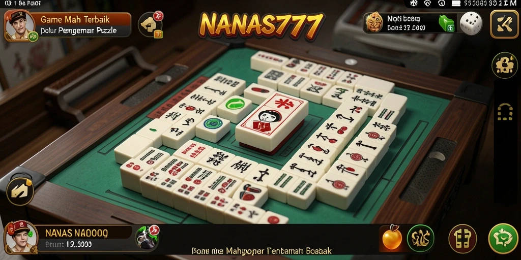 Screenshot utama NANAS777 menampilkan gameplay Mahjong yang seru.