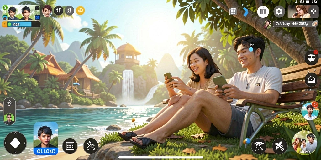 Tampilan gameplay <strong>OLLO4D</strong> yang ceria dan menantang, sempurna untuk bersantai.