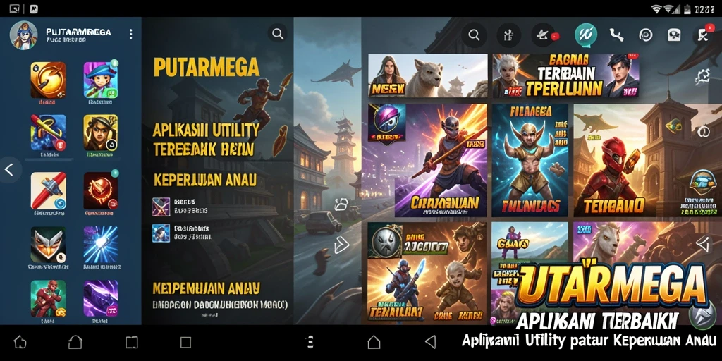 Tampilan aplikasi PUTARMEGA yang memudahkan pengguna dalam mengelola tugas.