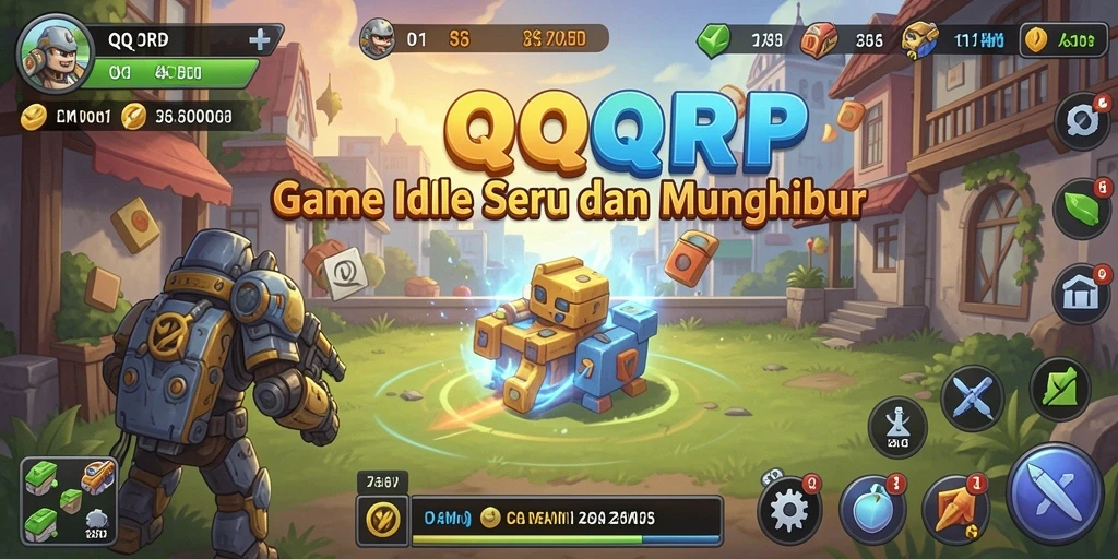 Screenshot dari QQRP menunjukkan karakter yang beraksi dalam gameplay Idle yang menarik.