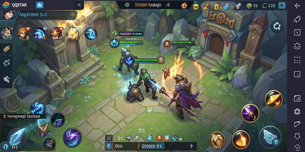 Screenshot gameplay QQSTAR menampilkan aksi strategis seru.