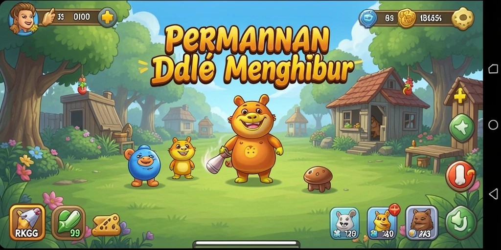 Tampilan gameplay RKGG yang menarik dan penuh warna.