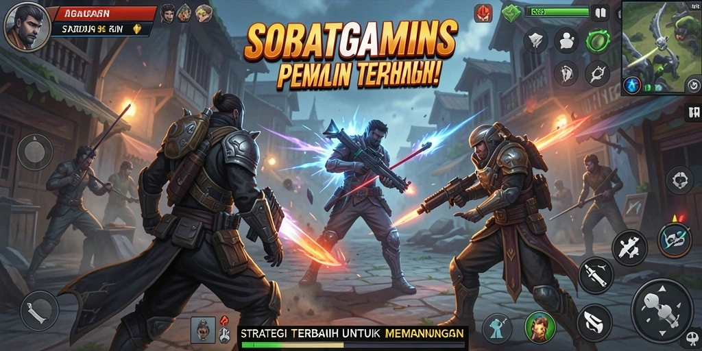 Tampilan gameplay SOBATGAMING yang menegangkan dalam strategi pertempuran.